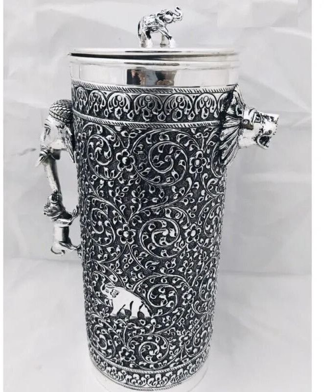 925 Pure Silver Designer Jug with Lion Face