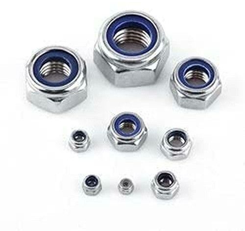 Steel Nylock Nuts, Color : Silver Standard for Industrial