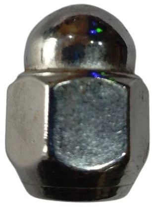 Mild Steel Wheel Cap Nut, Shape : Hexagonal for Industrial
