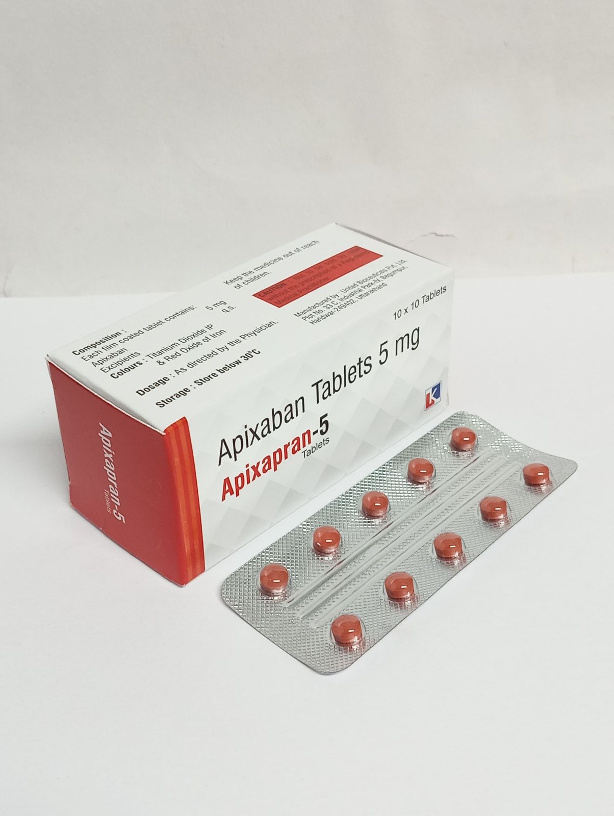 Apixapran 5mg Apixaban Tablets