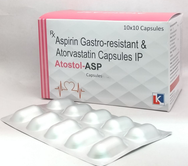 Atostol ASP Aspirin Gastro Resistant Atorvastatin Capsules