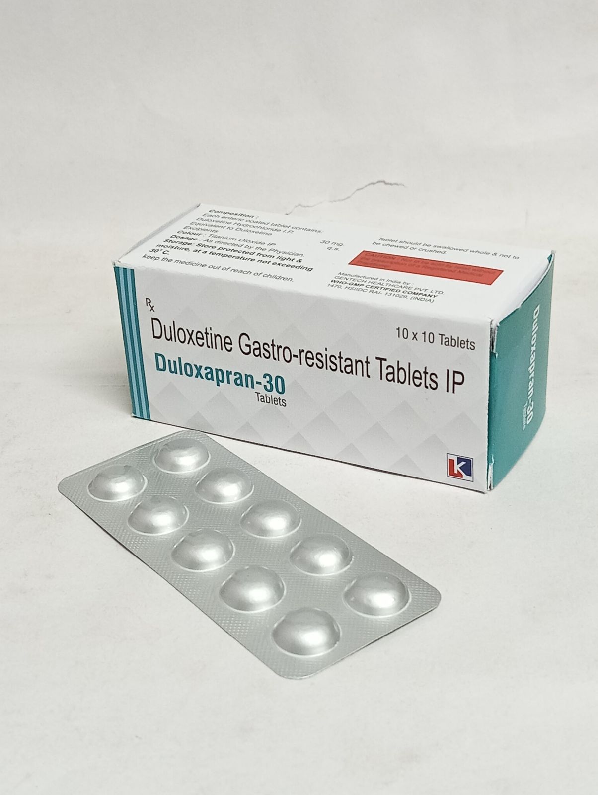 Duloxapran 30mg Duloxetine Gastro Resistant Tablets