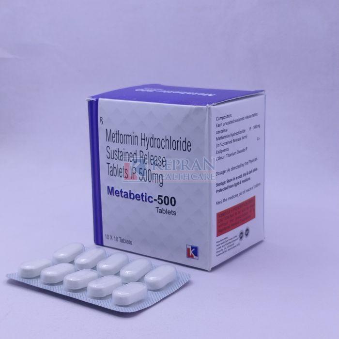 Metabetic 500mg Metformin Hydrochloride Tablets