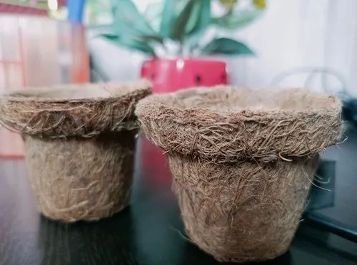 Brown Coco Fiber Pot