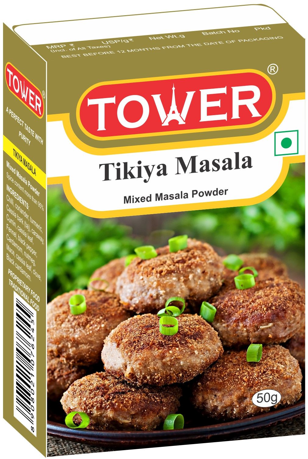 Tower 50 Gm Tikiya Masala
