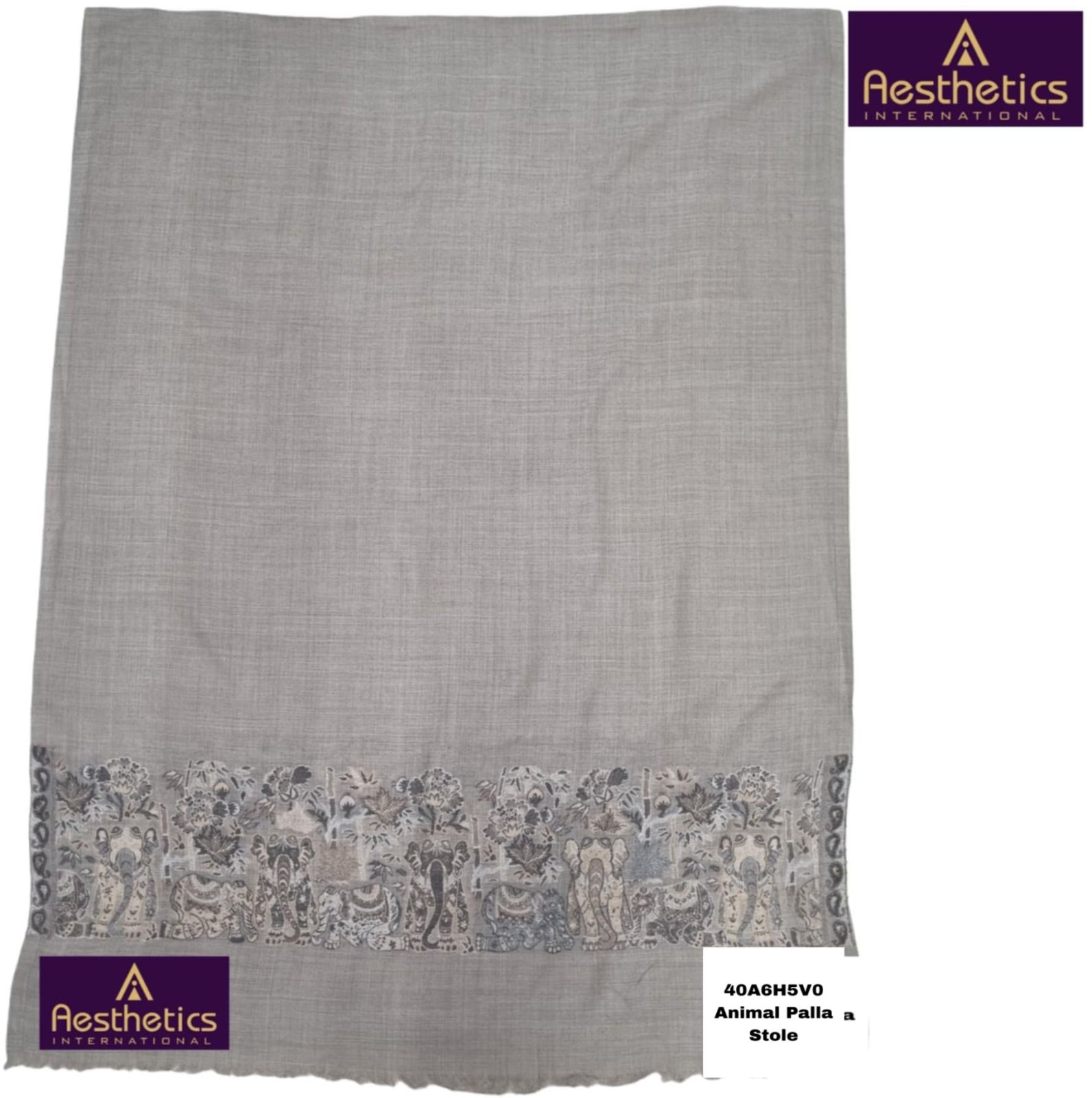 Animal Palla  Kashmiri Stole