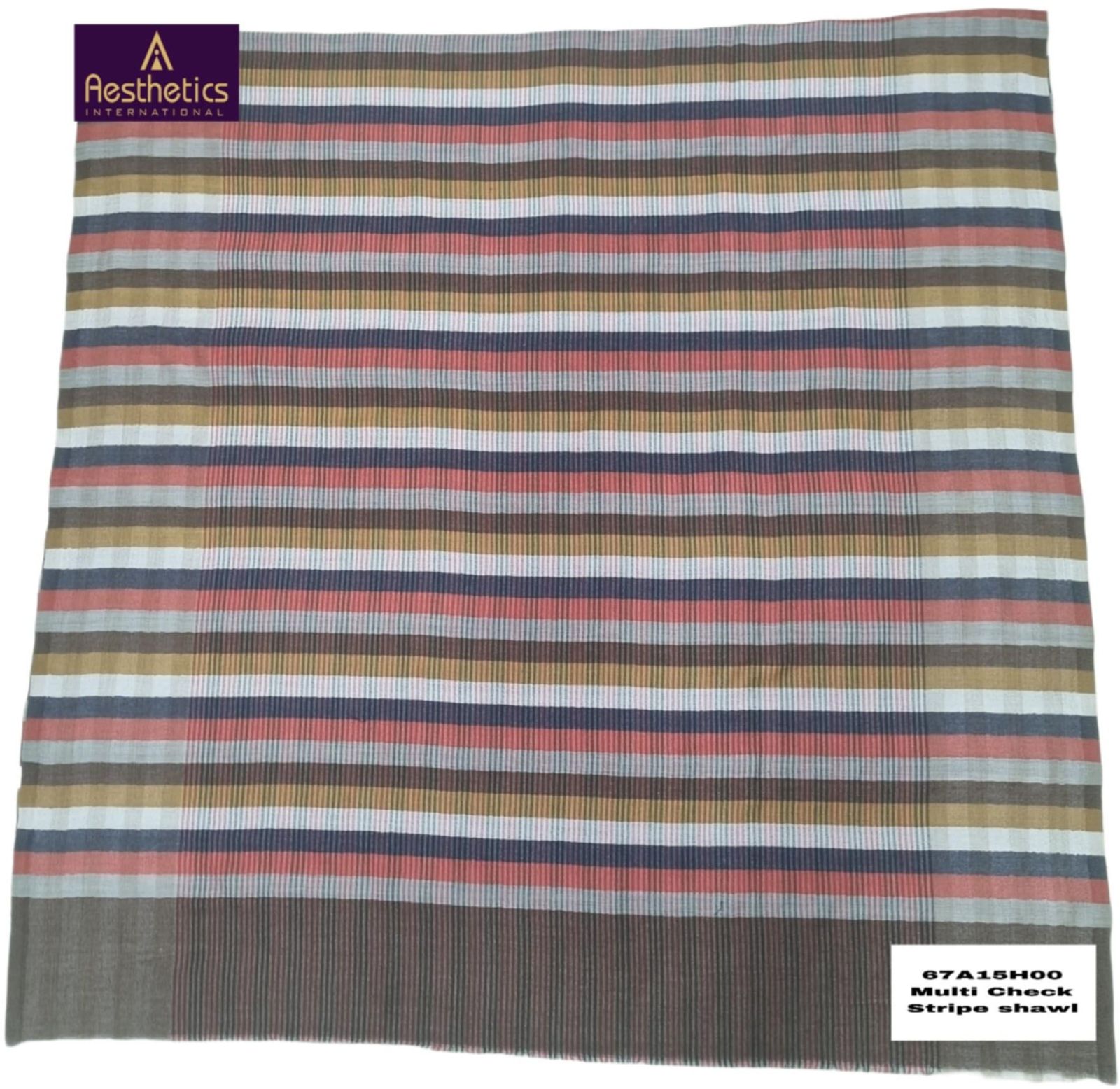 Multi Check Stripe Shawls