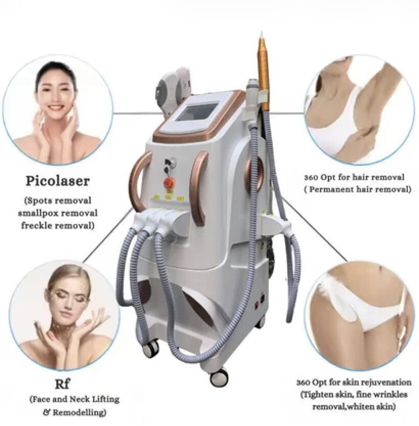 4 in 1 Clinical Ipl Laser Machine With Ndyag Pico and RF