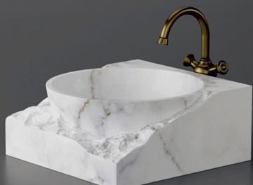 Polished Marble Stones, Color : White for Countertops