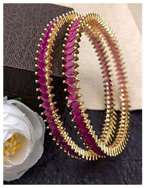 Pearl Embellished Bridal Bangles