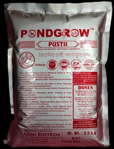 2.5kg Pondgrow Pustii Aquaculture Nutrition Supplement, Form : Bolus