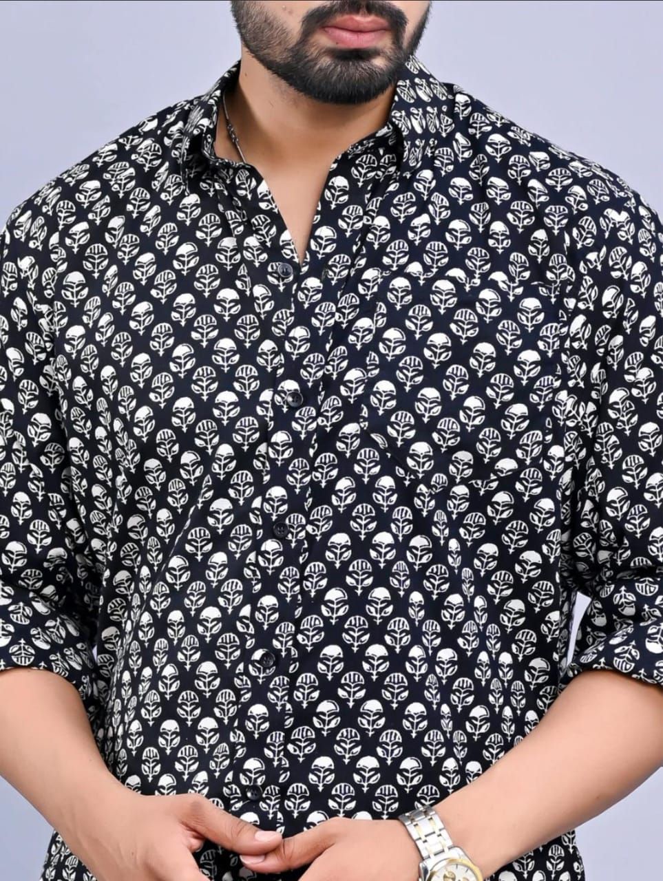 Mens Jaipuri Print Shirts