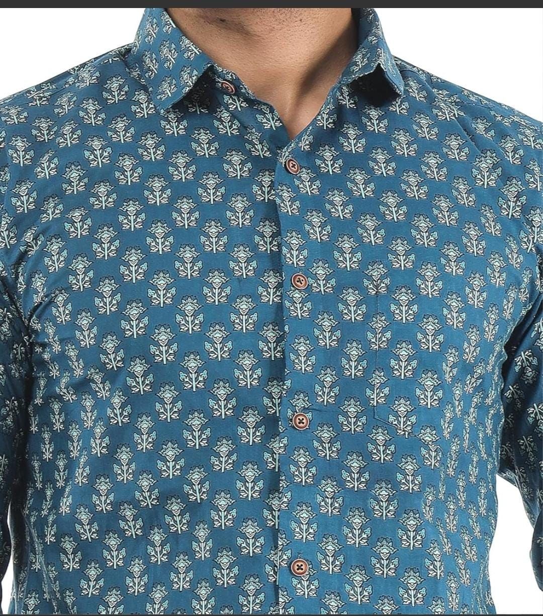 Mens Stylish Jaipuri Print Shirt