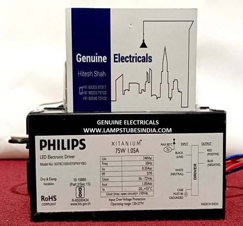75W 1.05A Philips Xitanium LED Driver, Phase : Single Phase