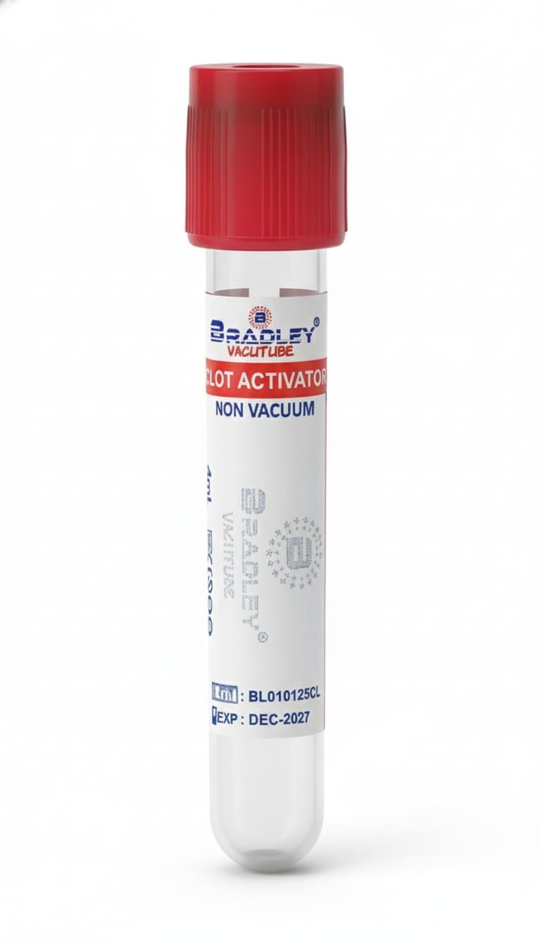 Clot Activator Non Vacuum Blood Collection Tube