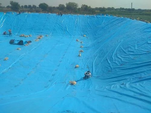 4mm HDPE Pond Liner Sheet, Color : Sky Blue