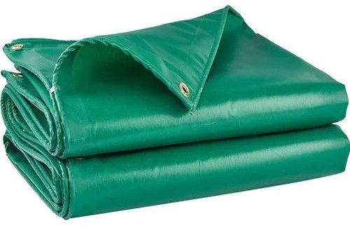 Plain Green HDPE Tarpaulin 30ft X 18ft, Technics : Coating
