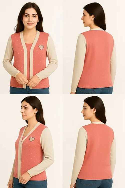 Cotton Women Knitted Cardigan