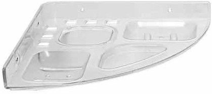 White ABS 5 In 1 Corner Shelf for Organizing Bathroom Essentials