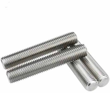 Stainless Steel SS 316 Threaded Stud, Color : Silver