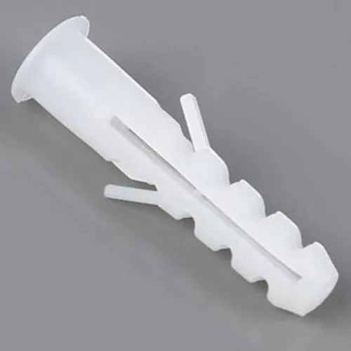 White Marshal Grip Plastic Wall Plug