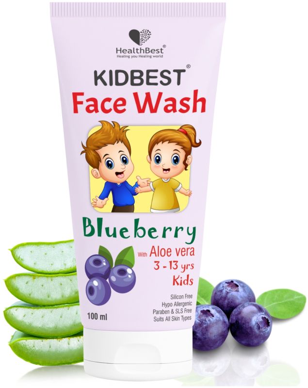Healthbest Kids Organic Blueberry Multivitamin Face Wash