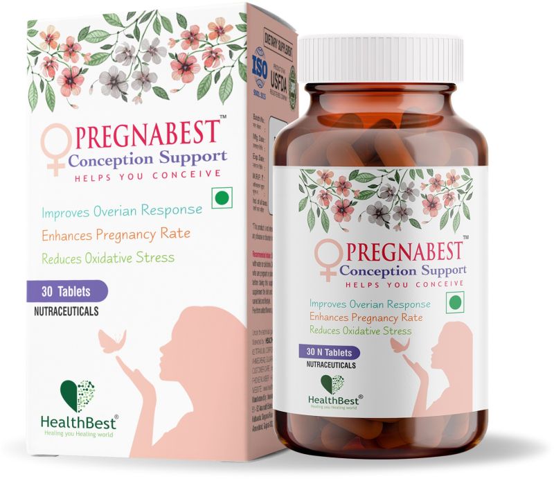 Healthbest Pregnabest Conception Support Supplement for Women | 30 Tablets