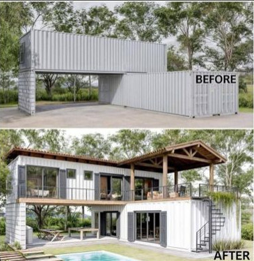 Polished Galvanized Steel Shipping Container, Color : Grey