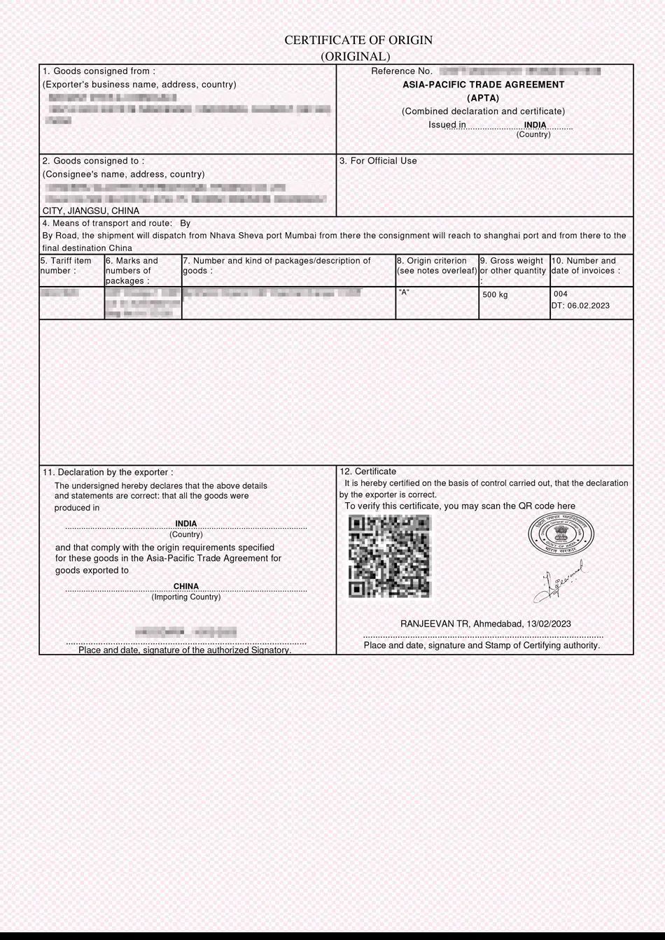 APTA Certificate Consultancy Service