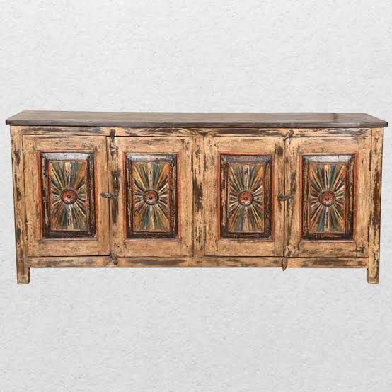 Brass Inlay Wooden Nesting Tables