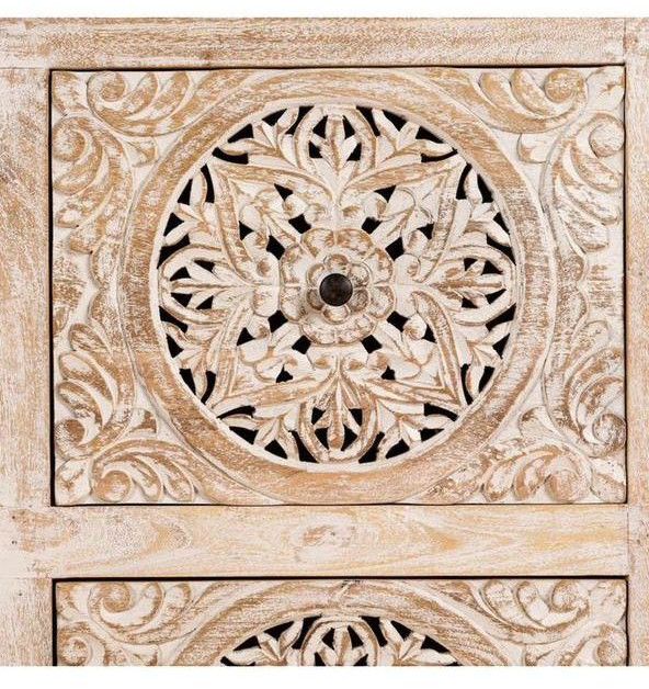 Mandala Carved Wooden Door