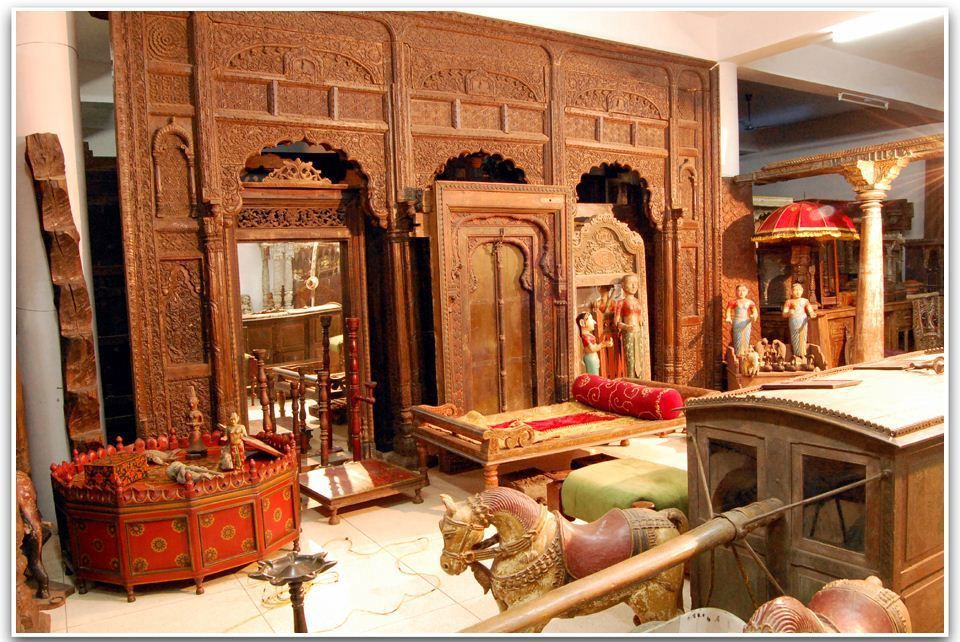 Traditional Hand Carved Wooden Temple