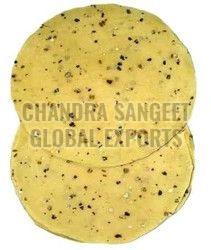 Urad Dal Flour Rajasthani Flavour Handmade Papad, Shape : Round