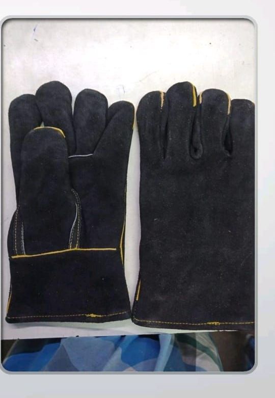 Unisex Leather Safety Hand Gloves