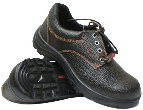 Leather Safety Shoes, Color : Black, Outsole Material : PU