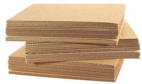 Recycled Corrugated Packing Sheet, Color : Brown