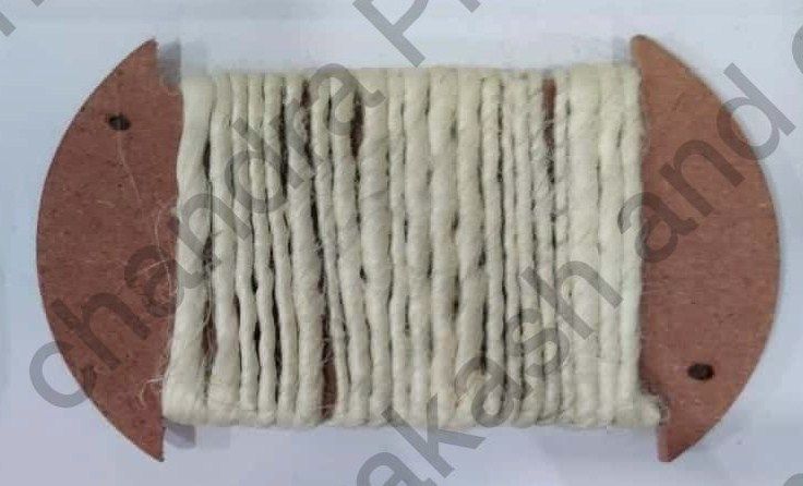 Bleached Jute Single Ply Handspun Yarn