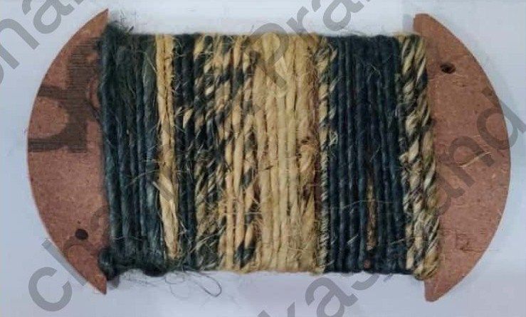 Dyed Melange Jute 2 Ply Handspun Yarn
