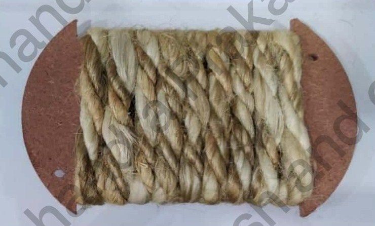 Grey Golden Jute 3 Ply Handspun Yarn