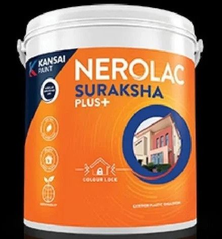 Nerolac Suraksha Plus Exterior Emulsion Paint, Color : White for Homes