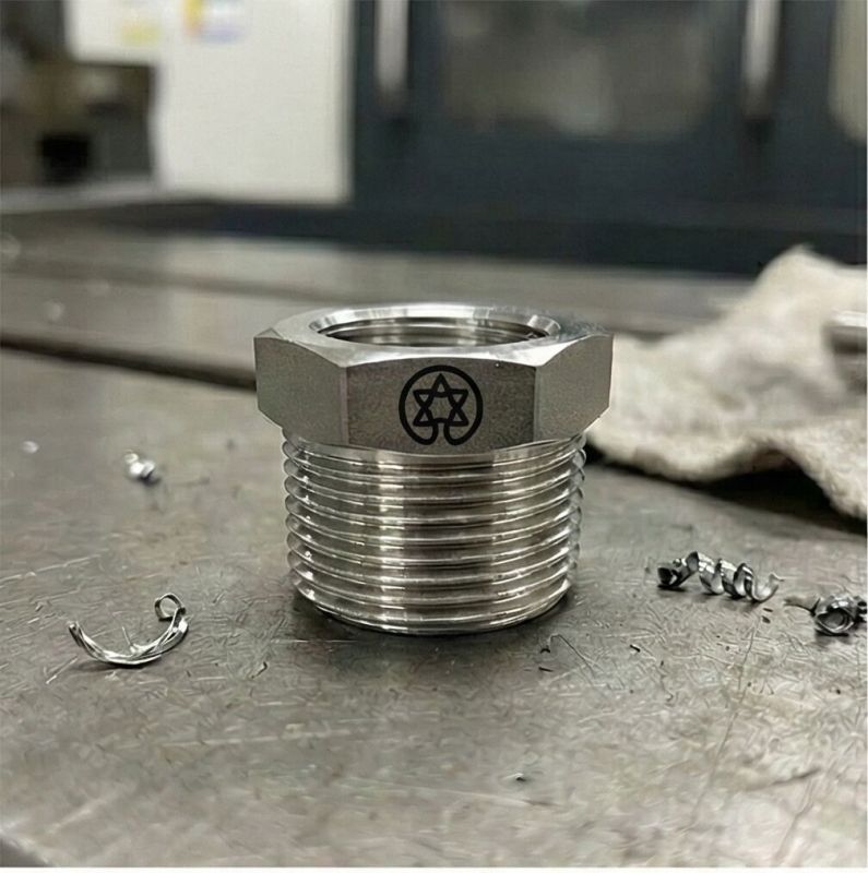 1inch Stainless Steel Hex Head Bushing Reducer (SS316) - 1 Inch Male X Female