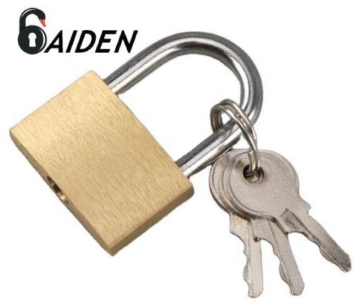 Aiden 2 Keys Brass Padlock for Outdoor and Industrial Use Lock