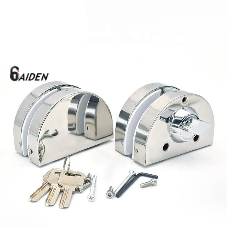 Aiden Stainless Steel Glass Door Patch Lock Set