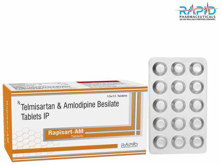 Rapisart Am Telmisartan IP 40mg Amlodipine Besylate Tablet
