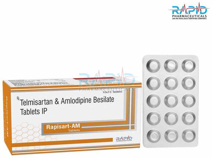 Rapisart Am Telmisartan IP 40mg Amlodipine Besylate Tablet