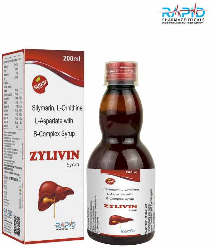 Zylivin Silymarin L-Ornithine L-Aspartate B Complex Syrup
