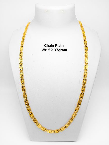 22KT New Design Gold Chain Plain