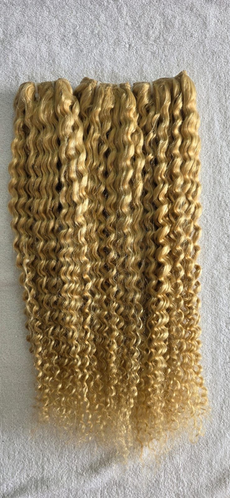 Blonde Weft Hair