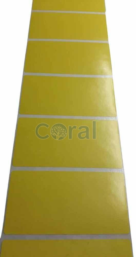 100x50mm Yellow Barcode Label Roll