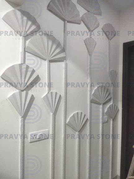 Leaf Sand Stone Wall Panels